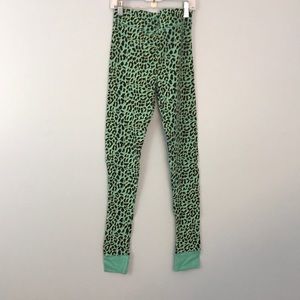 Victoria’s Secret Green Leopard Sleepwear Leggings